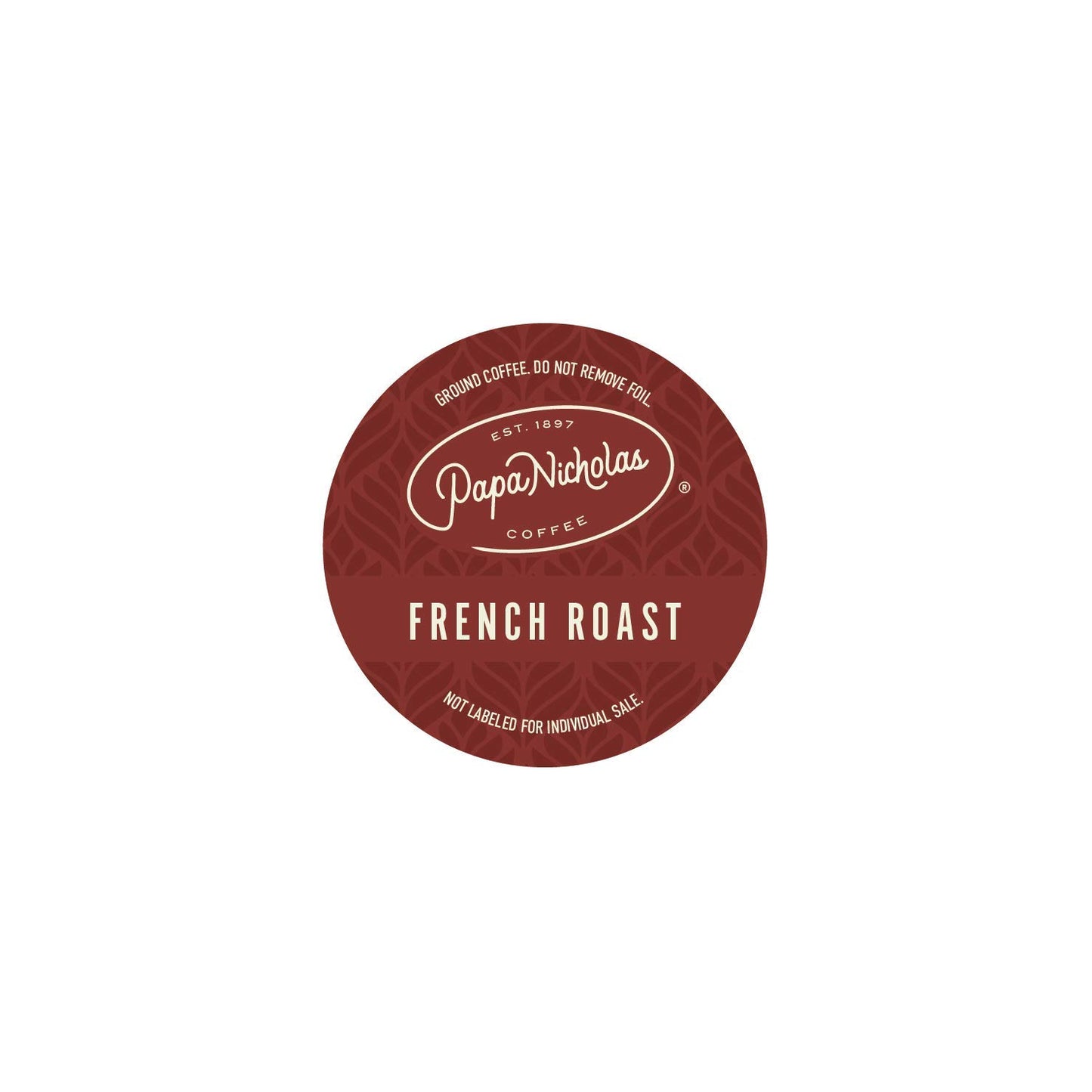 PapaNicholas Coffee Single Serve Coffee Cups, French Roast, 12 Pods, Fits Keurig K Cup malt-inspired