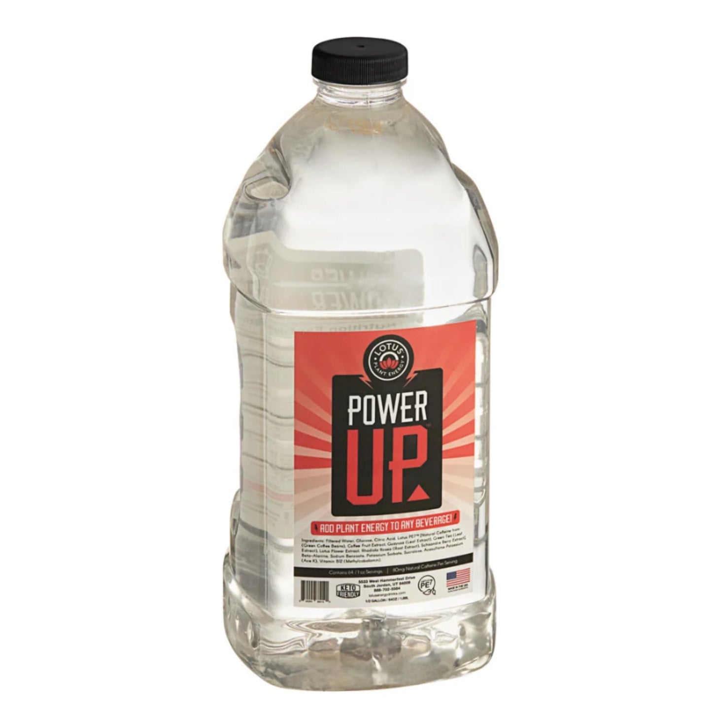 LOTUS PLANT POWER DRINK Energy Shot | Zero Added Sugar | Natural Caffeine | 64 fl oz