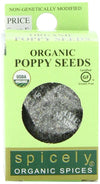 Spicely Organic Poppy Seed, 0.6 Ounce (Pack Of 6)