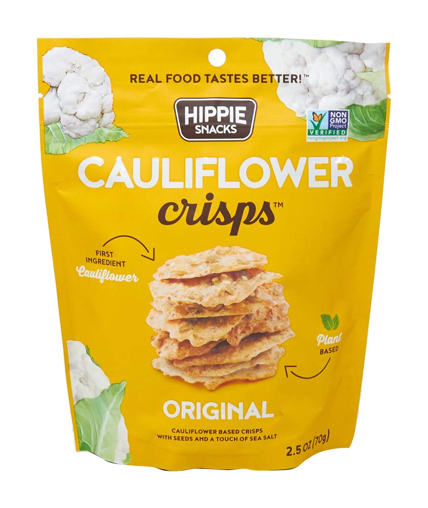 Hippie Snacks, Cauliflower Crisps, Original, 2.5oz
