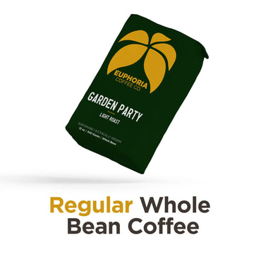 Euphoria Coffee Co. Garden Party Whole Bean Coffee - Light Roast | 12Oz Bag (1 Pack)