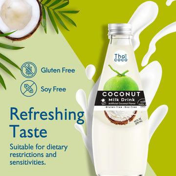 Thai Coco - Original Coconut Milk Drink with Nata De Coco - 9.8 fl. oz. 4 Pk