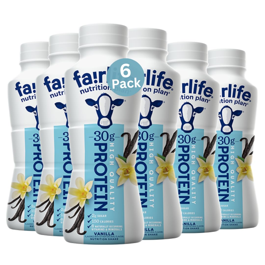 FairIife Nutrition Plan - Vanilla High Protein Shake - 30g protein (6 Pack)