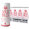 Wild Bills Strawberry Cream Soda, Classic Craft Soda, Caffeine Free, Gluten Free, Vegan, 12 Fl Oz, 12 Pack