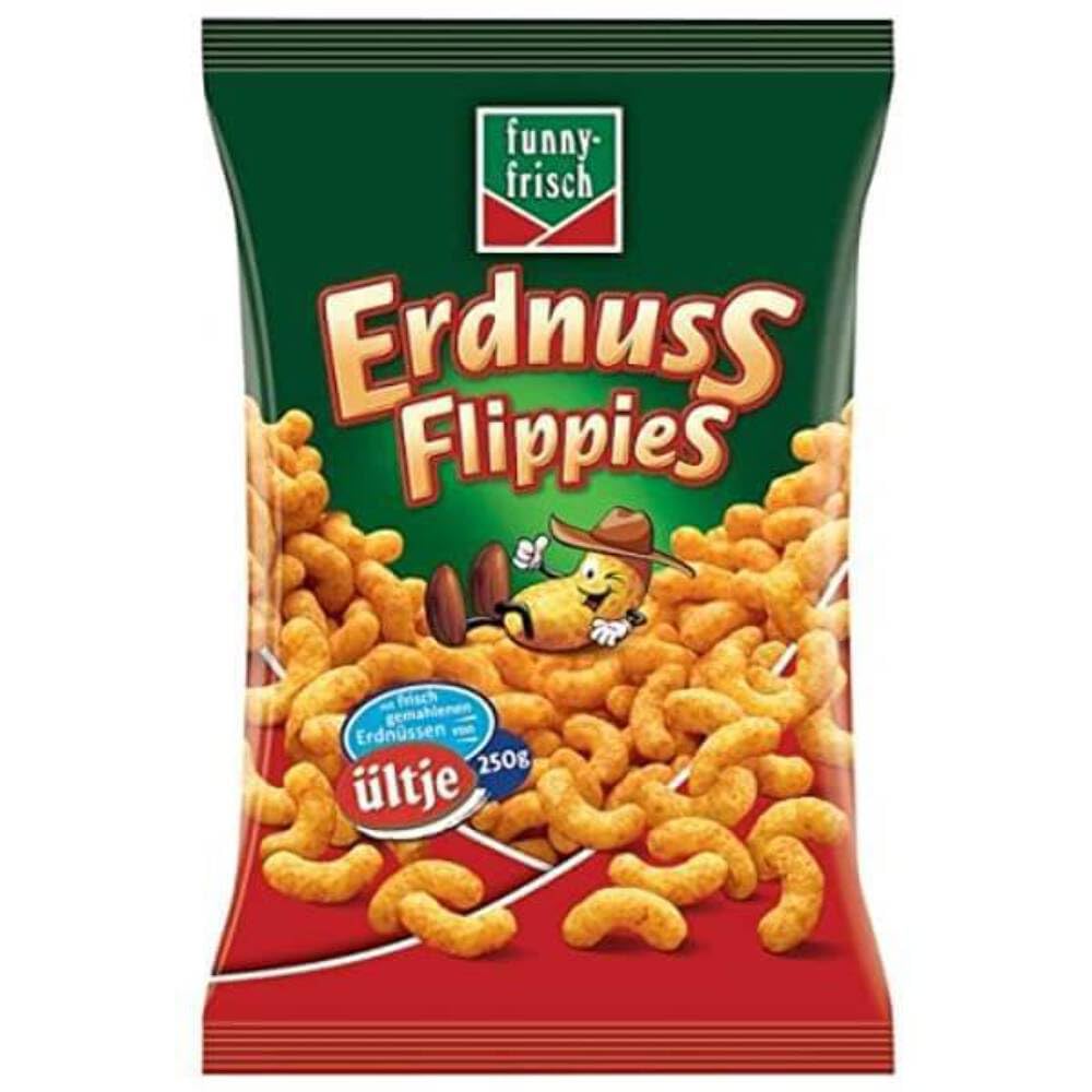 Funny- Frisch Flippies Classic Erdnussflips (Peanut Puffs) Bag 250G