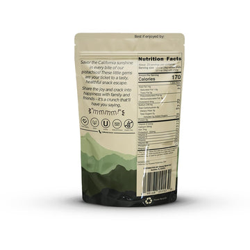 MMMM California Dry Roasted & Salted Extra Large In-Shell Pistachios, 1 Pound, Gluten-Free, Non-GMO, Vegan Snack