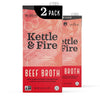 Kettle And Fire Beef Cooking Broth, Keto, Paleo, And Whole 30 Approved, Gluten Free, High In Protein And Collagen, 2 Pack (32 Ounces)