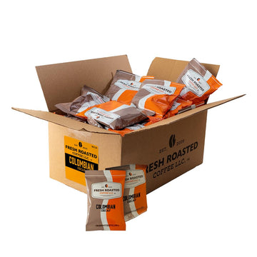 Fresh Roasted Coffee, Decaf Colombian, Pre-Ground Fractional Packs, 2.25 Ounce, 36 Count