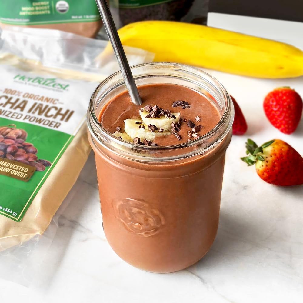 HerbaZest Sacha Inchi Protein Powder - Organic, Vegan, Gluten Free - 1 LB