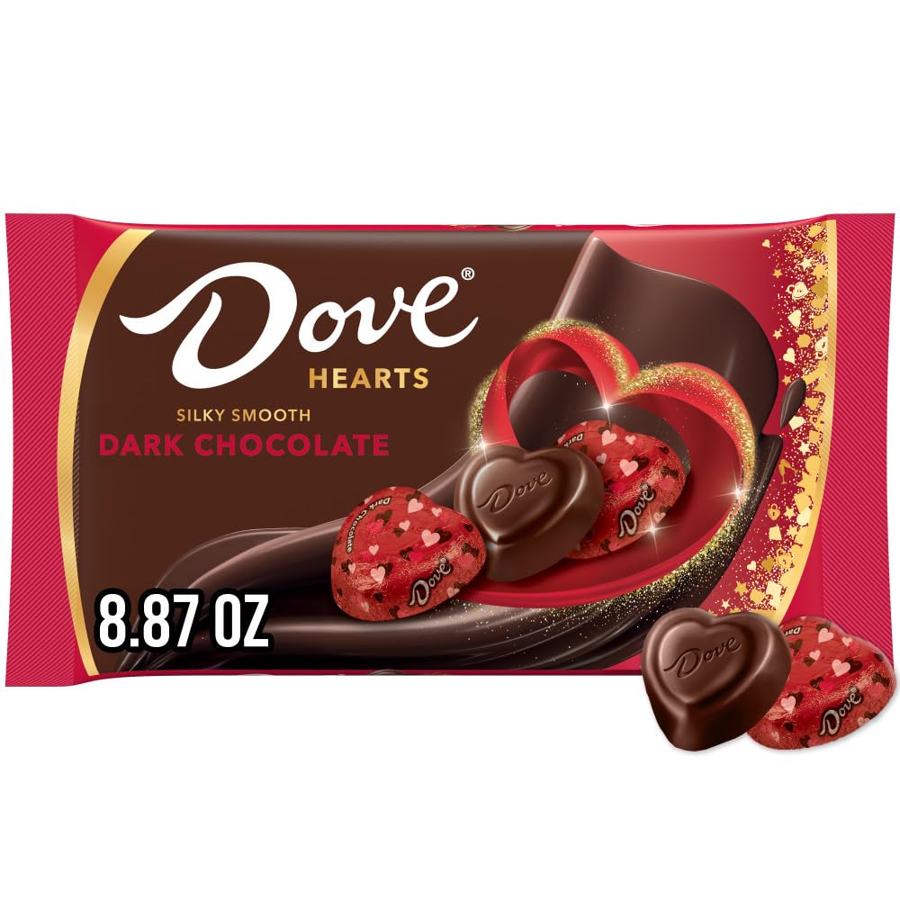 Dove Promises Valentine Dark Chocolate Candy Hearts 8.87-Ounce Bag
