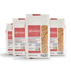 DeLallo Whole Wheat Orzo Pasta 1 Pound Bag 4 Pack Organic 100% Durum Wheat Flour Made in Italy High Protein