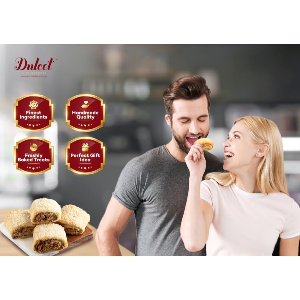 Dulcet Gift Baskets Oven Fresh Baked Pastry Deluxe Gift Basket With Brownies, Cupcakes! Great Gift For Friends, Him, Her, Corporate Gifting, Holiday, Sympathy, Get Well Care Package Or Birthday Gift