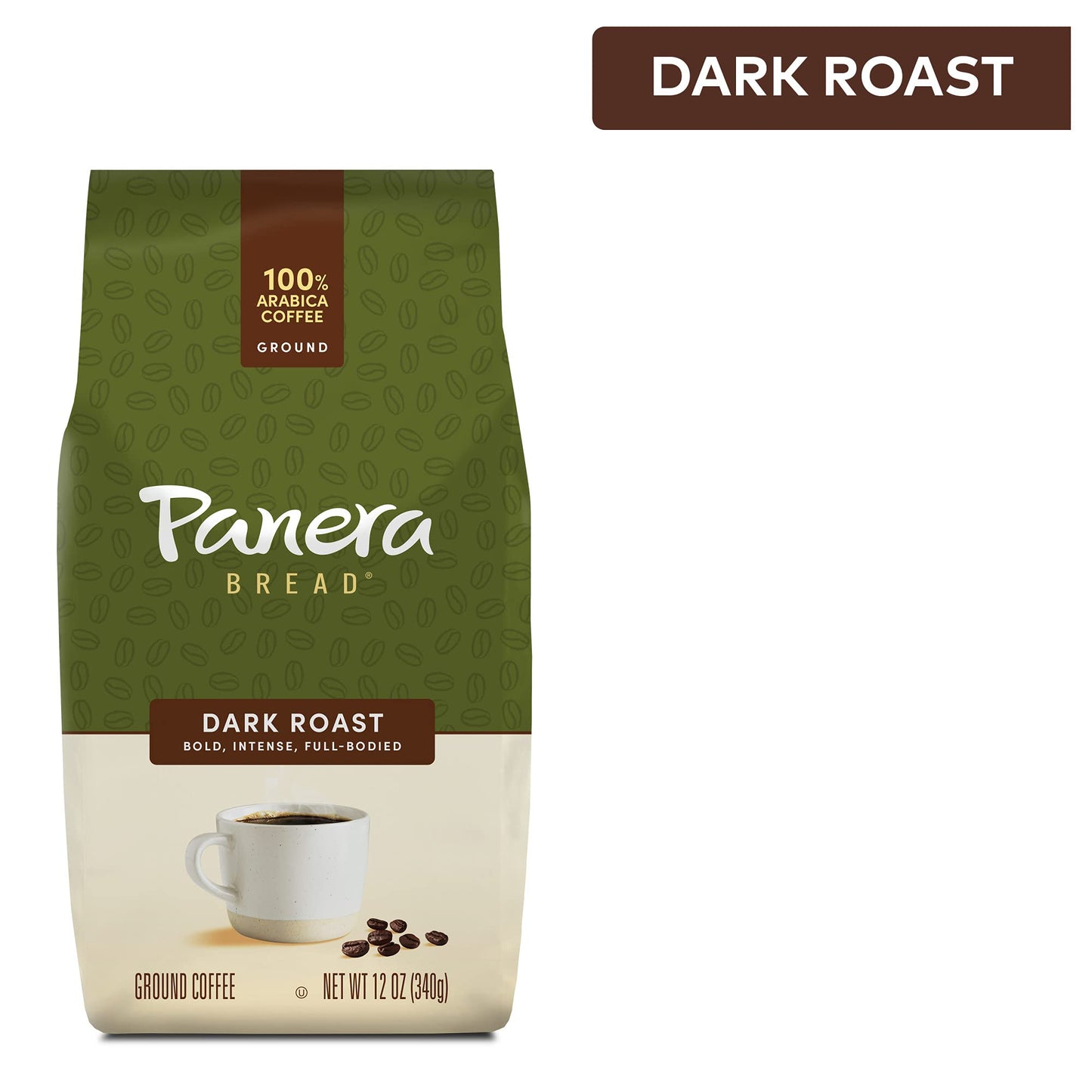 Panera Dark Roast, Ground Coffee, 100 percent Arabica Coffee, Bagged 12oz.