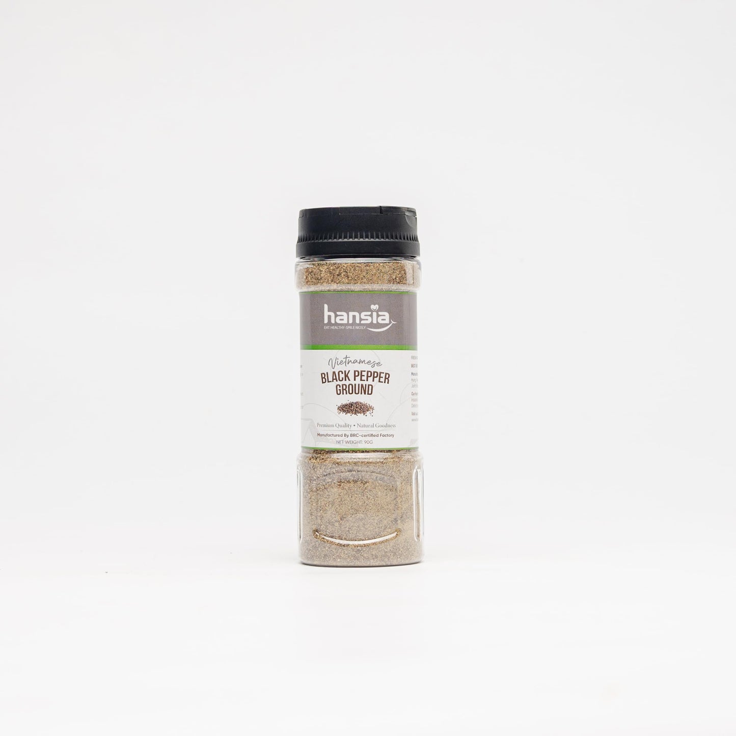 Hansia Black Pepper Ground, natural spices, Premium Quality for marinades, sauces, and salad dressings, Source of Natural Fiber,