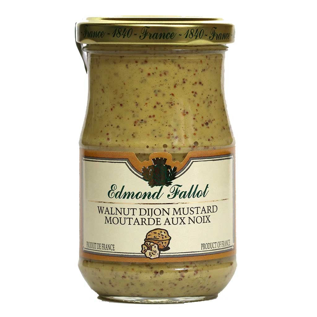 Fallot Walnut Mustard - Dijon Mustard With Nuts 7 Oz Jar