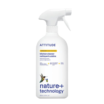 Attitude Kitchen All Purpose Cleaner, Multi-Surface Cleaner, Plant & Mineral-Based Formula, Citrus Zest, 27.1 Fl Oz (Pack Of 1)
