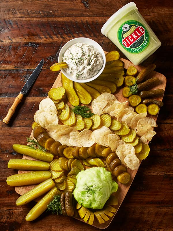 Pickle Gourmet Flavored Cotton Candy (2 Pack) - Unique Idea For Holidays, Birthdays, Gag Gifts, Party Favors