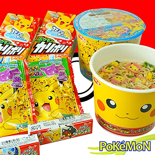 Assortment of Monster of Pok t Sweets & Snacks (Sweets, Snacks, Noodles): total 8 (set E) Ninjapo Japan