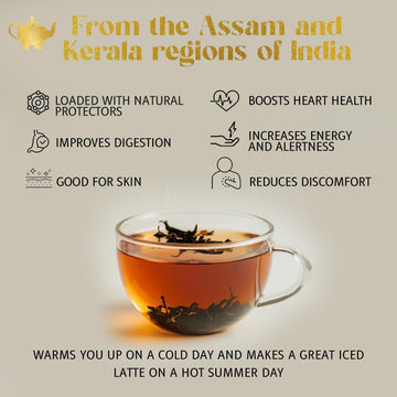 Madagascar Vanilla Chai Tea - Loose Leaf Black Tea W/Cinnamon, Ginger & Clove - Natural, Aromatic & Perfect For Hot Or Iced Latt