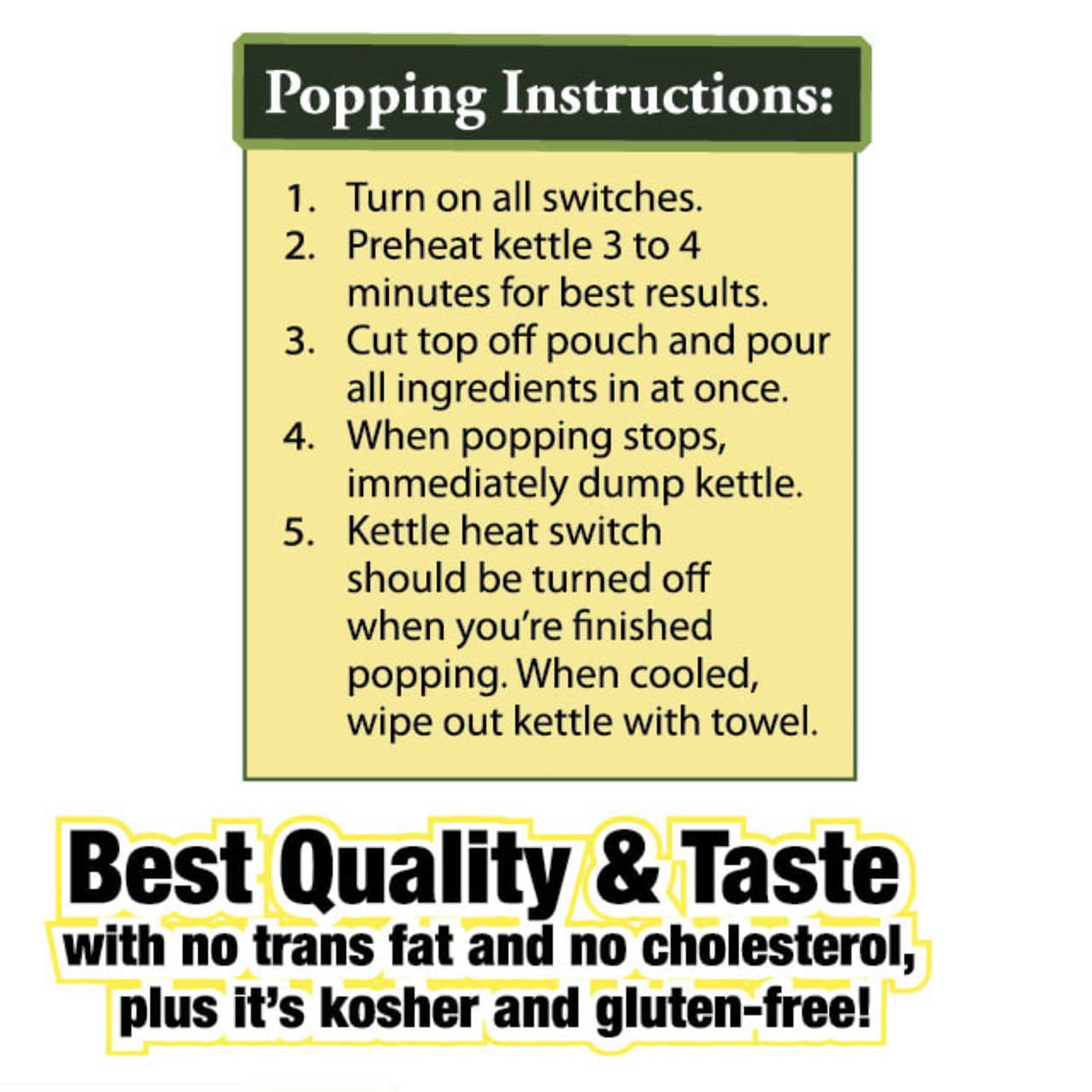 Country Harvest Popcorn Portion-Pack, 8-Ounce Poppers, Regular Case, 24-Count, 1 Ounce Each, Cellulose Material