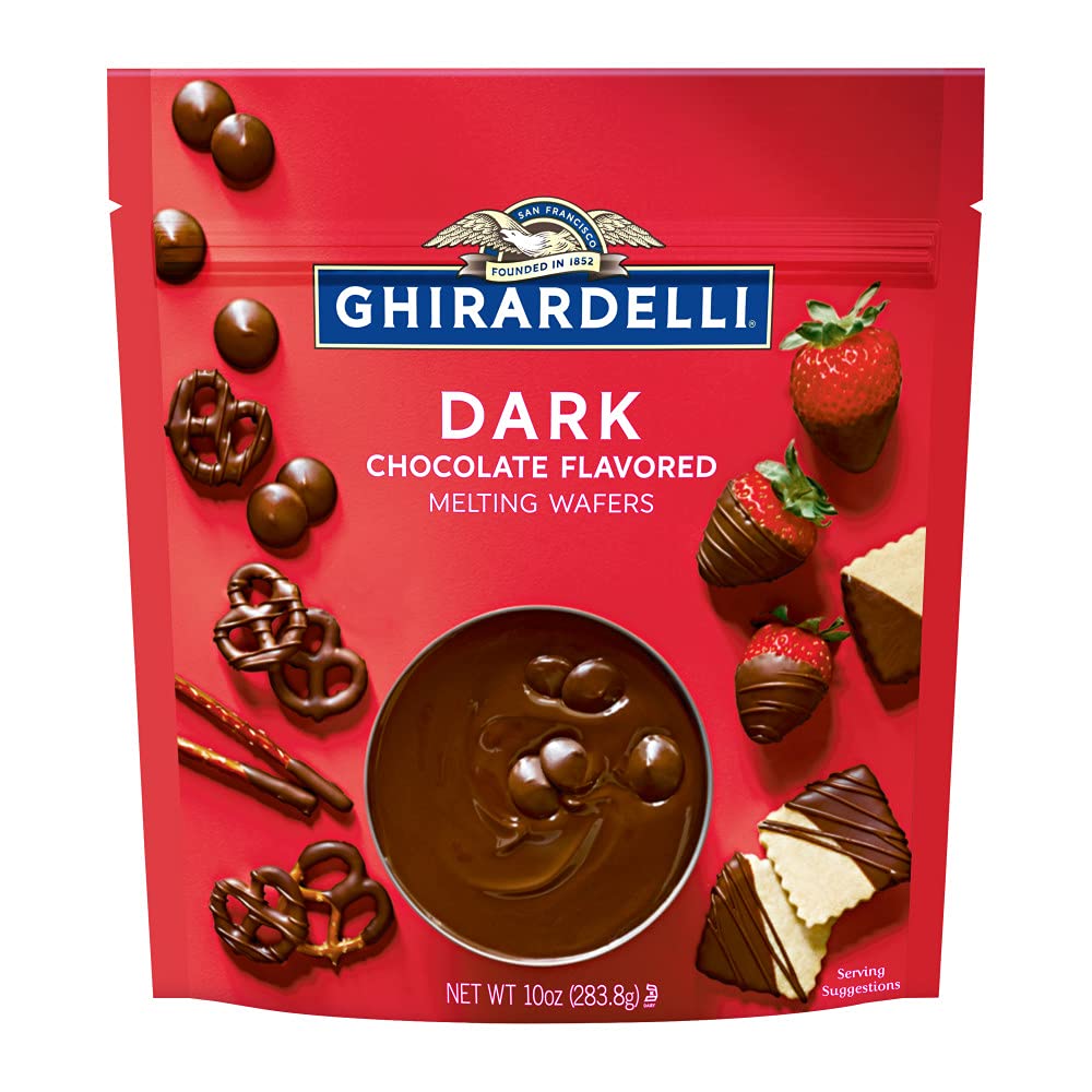 Ghirardelli Chocolate Company Dark Chocolate Melting Wafers - 10 oz. (283.8g), 1 bag