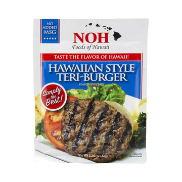 NOH Foods Hawaiian Style Teri Burger Seasoning Packets, 1.5 oz, Pack of 3