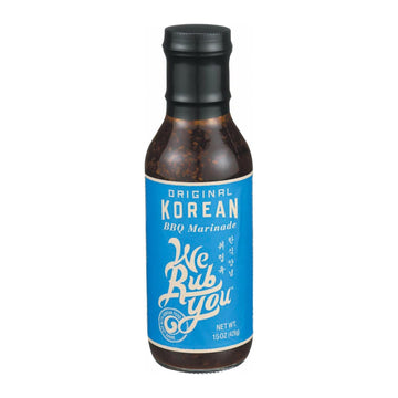We Rub You Spicy Korean Barbeque Marinade, 15 Ounce - 6 per case.