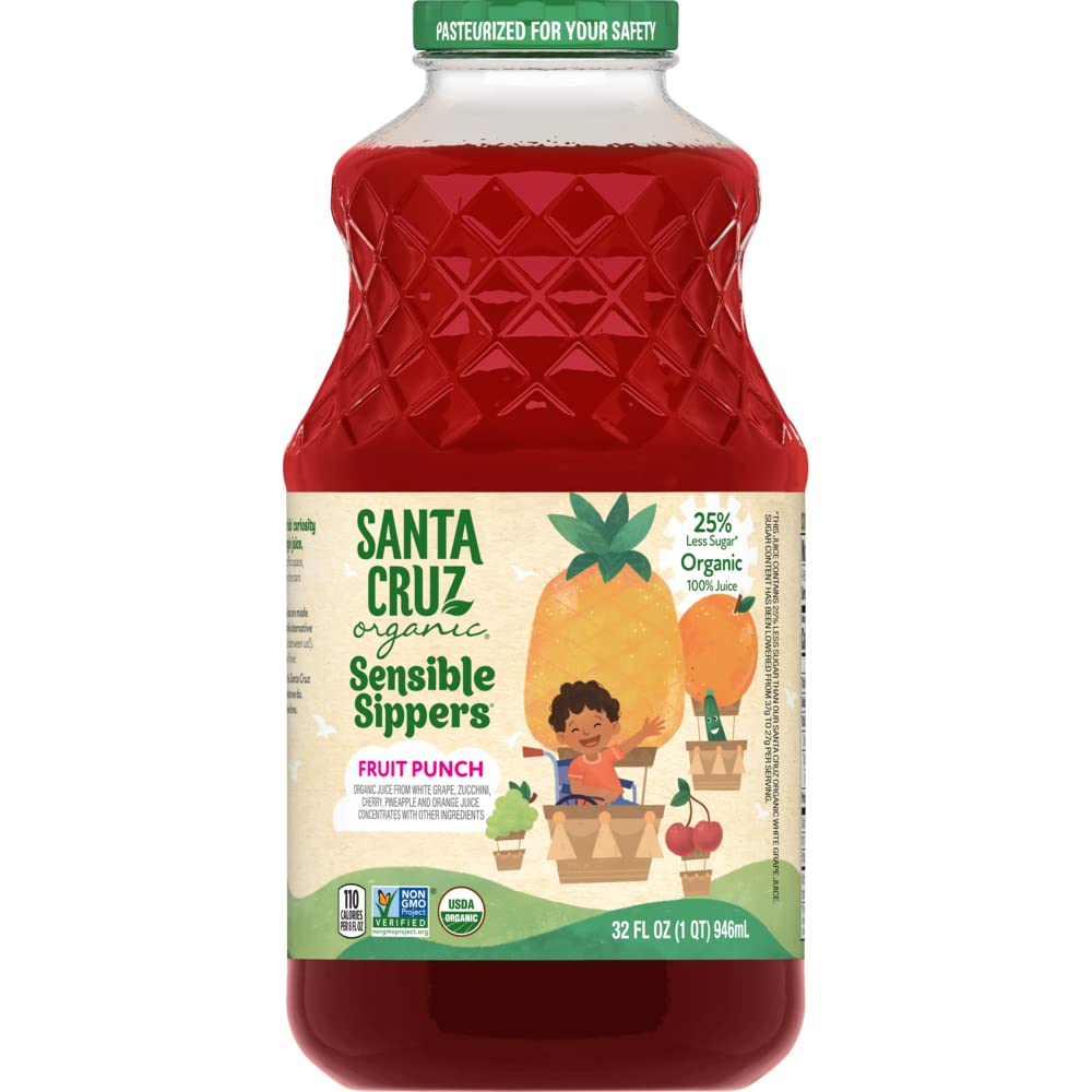 Santa Cruz Organic Organic Fruit Punch Sensible Sippers, 32 Fz