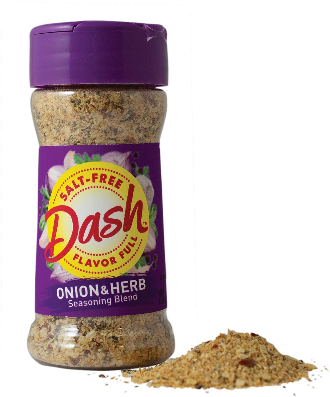 Dash Salt-Free Seasoning Blend, Onion & Herb, 2.5 Ounce