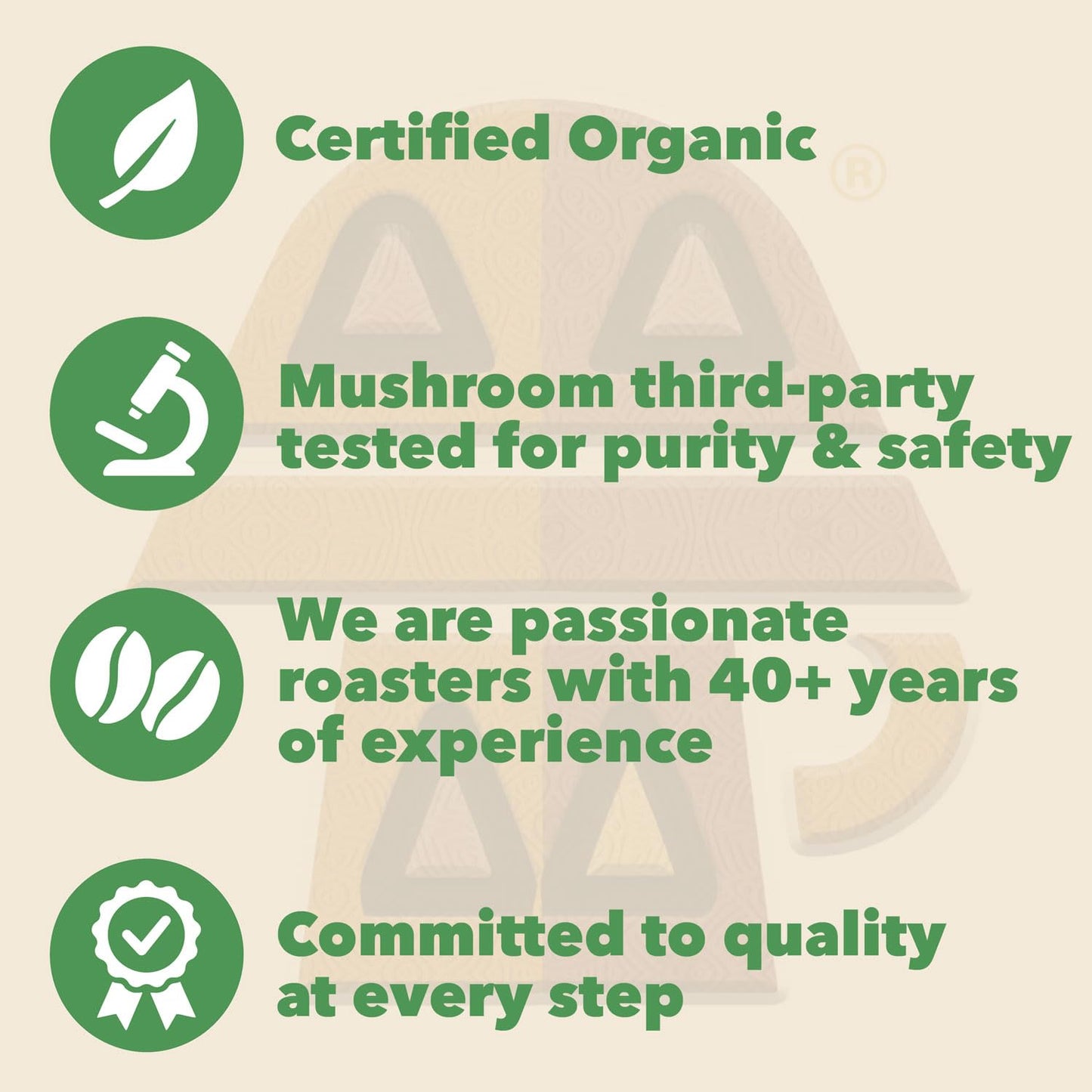 Harmonic Grounds Organic Mushroom Coffee Pods - Medium Roast with Lions Mane, Reishi, Chaga, & Cordyceps - 34 Count - Compatible with Keurig K-Cup