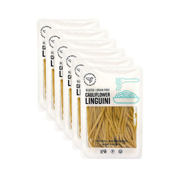 Cauliflower Linguini | Grain-Free, Gluten-Free, Kosher | Fresh Pasta | Cooks in Just 3 Minutes | Taste Republic | Frozen | 9oz (