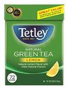Tetley Natural Green Tea, Lemon Green Tea, 72 Tea Bags (Pack Of 6) Rainforest Alliance Certified