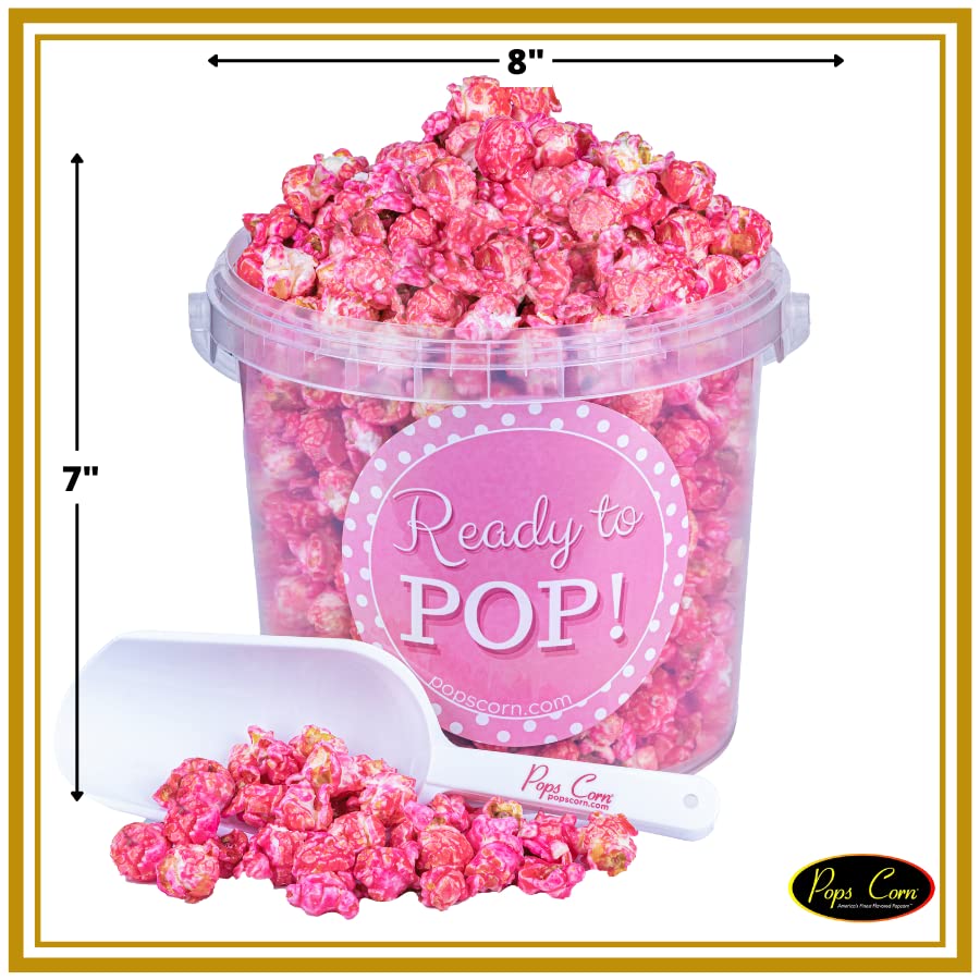 Pink Popcorn! Its A Girl- Ready To Pop Gourmet Popcorn. Perfect for Baby Shower, Gender Reveal & Congratulations gift. 24 oz 1.