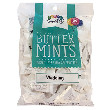 Party Sweets By Hospitality Mints Wedding Buttermints, 7-Ounce Bags (Pack Of 6)