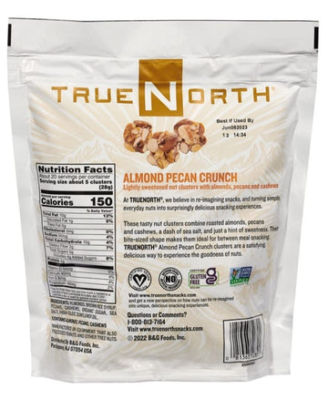 Guong TrueNorth Almond Pecan Cashew Clusters, 20 Oz (566g) - 2 Pack, 1.5 lbs, Healthy Snack, Nut Mix