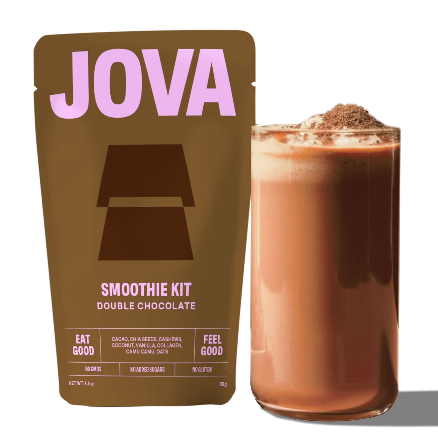 Jova All-In-One Nutritious Superfood Meal Replacement | Delicious Whole Food Ingredients: Oats, Cacao, Cashews, Collagen & Chia