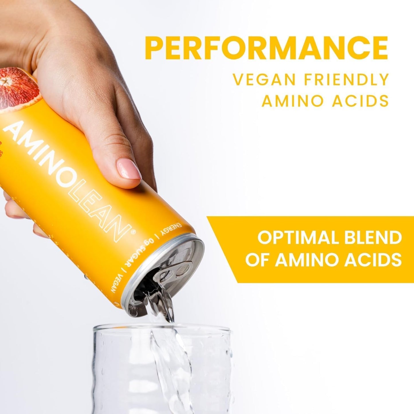 AminoLean Energy Drink - Sugar Free Amino Energy with Natural Caffeine & Vegan Amino Acids for No Jitters Tingles or Crash Summer Variety 12 Pack