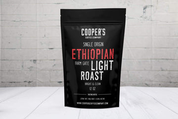 Ethiopian Bold Light Roast Coffee, Gourmet Single-Origin Coffee Beans From Ethiopia, Whole Bean, 2Lb Bag