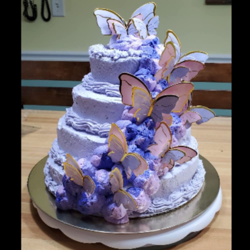 81 Pieces 3D Butterfly Cupcake Toppers Butterfly Cake Decoration Happy Birthday Cake Topper Butterfly Party Decorations Butterfl