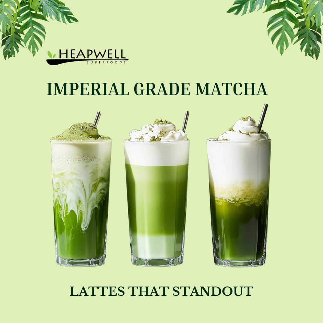 Heapwell Matcha Imperial Grade 30G Tin - Japanese Aaa Ceremonial Grade Matcha Powder - First Spring Shade-Grown Leaves, Stone-Mi