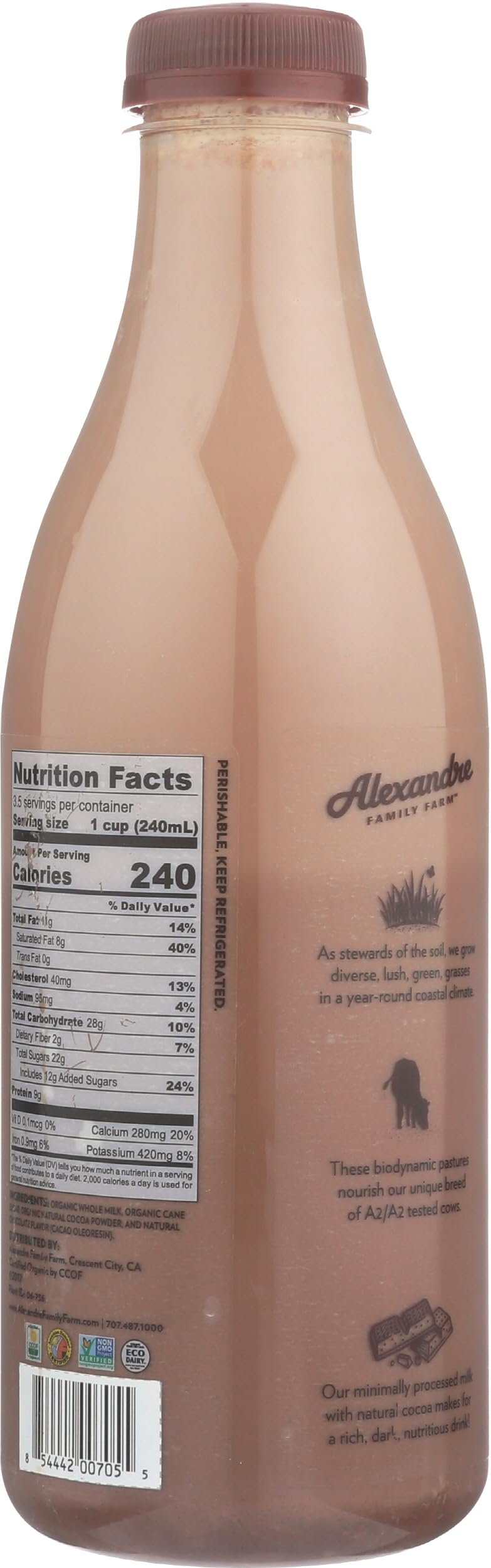Alexandre Family Farms Organic Chocolate Whole Milk, 28 Fz