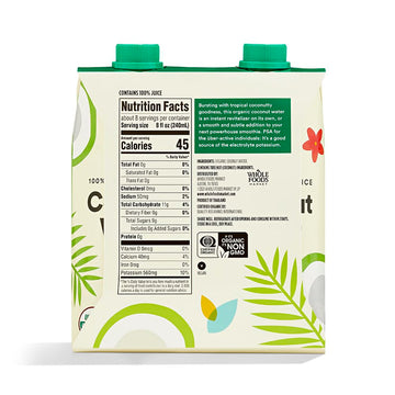 365 by Whole Foods Market, Organic Coconut Water 4 Pack, 67.6 Fl Oz