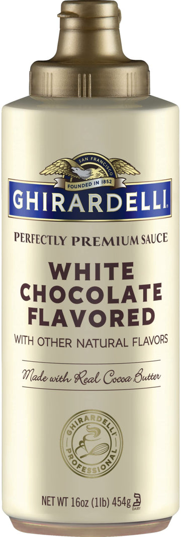 Ghirardelli White Chocolate Sauce 16 oz Squeeze Bottle (Pack of 2)