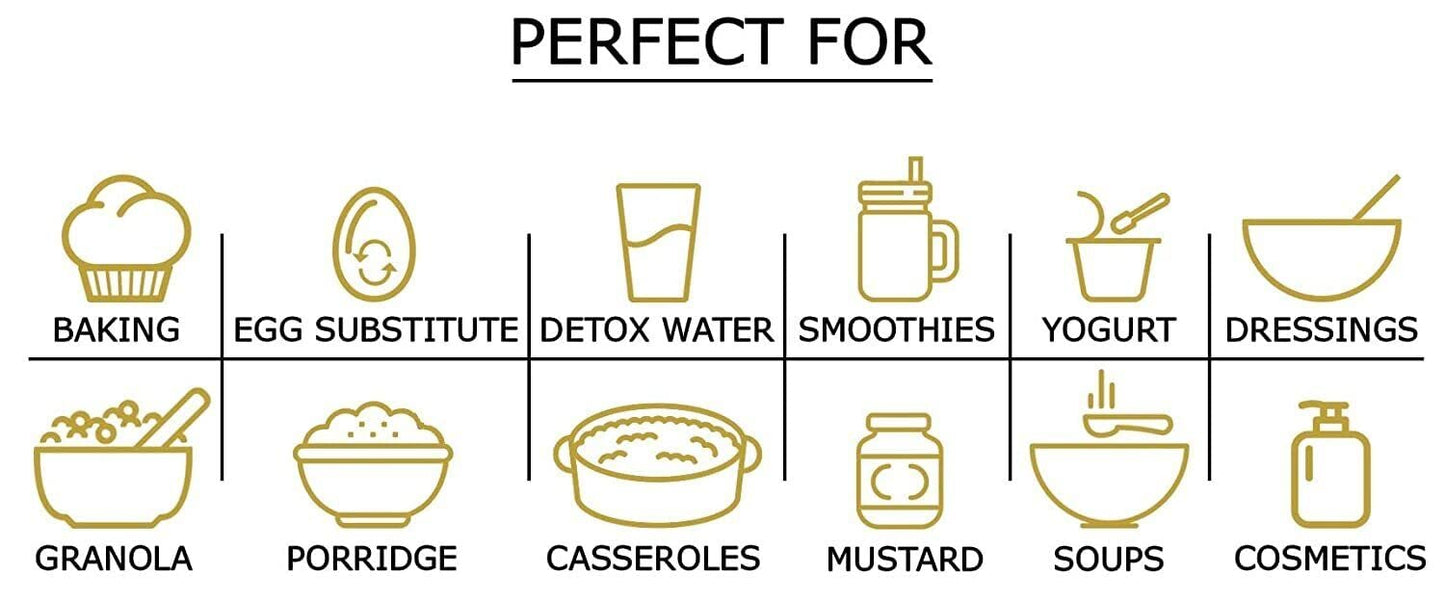 Food to Live Organic Golden Flaxseed Meal - Non-GMO, Vegan, 12 Pounds, Rich in Omega-3 and Dietary Fiber