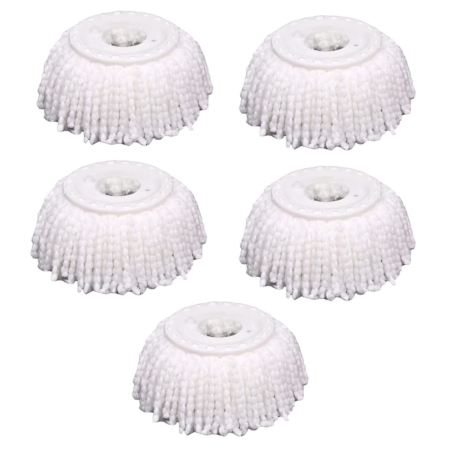 5Pcs Microfiber Replacement Mop Head Spin Mop Head Replacement 5-Pack, Microfiber Refill Heads Universal For 360 Spin Magic Mopp