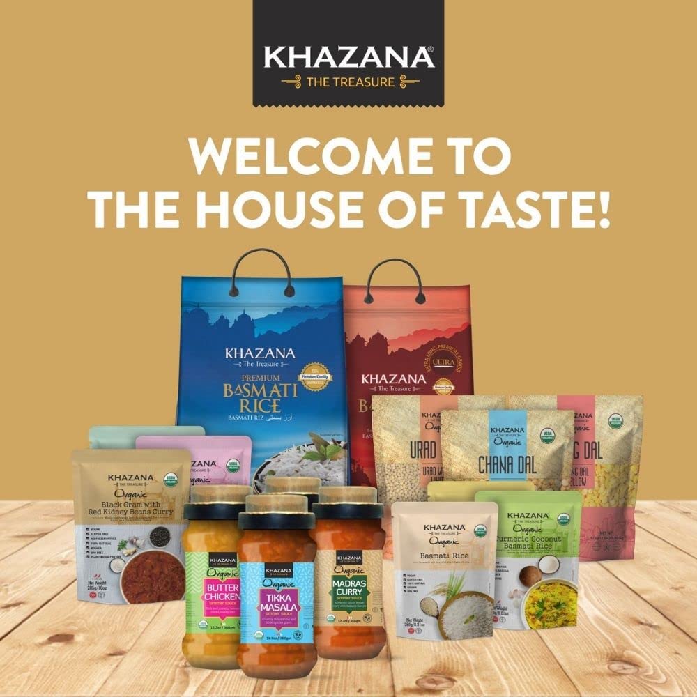 Khazana Organic Red Kidney Beans 2Lb - Rajma Non-Gmo Gluten Free & Kosher Authentic Lentils From India