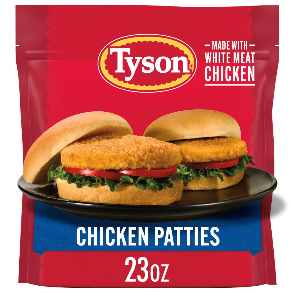 Tyson Frozen Chicken Patties, 23 Oz