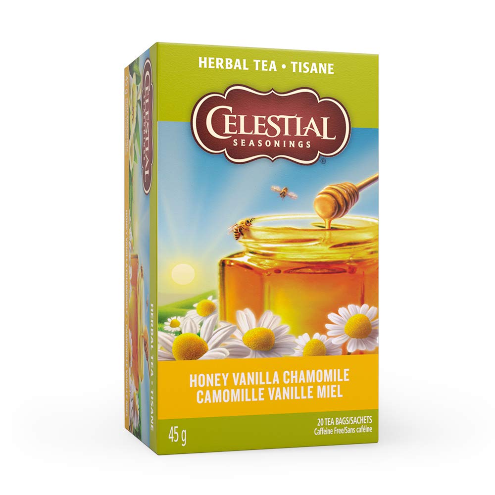 Celestial Seasonings Herb Tea Honey Vanilla Chamomile, 20-count (Pack of 6)