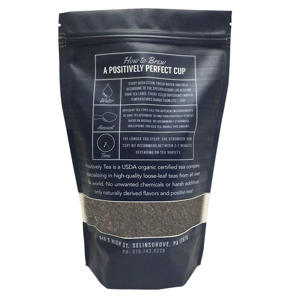 Organic Positively Tea Company, English Breakfast Black Tea, Loose Leaf, 16 Ounce