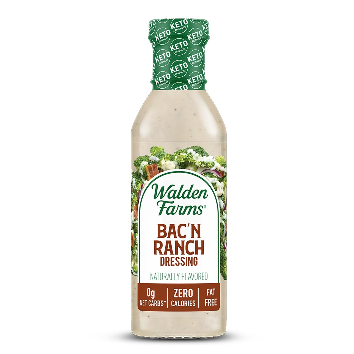 Walden Farms Bacon Ranch Dressing, Sugar Free, Calorie Free, Fat Free, Carb Free, Gluten Free, 12 oz